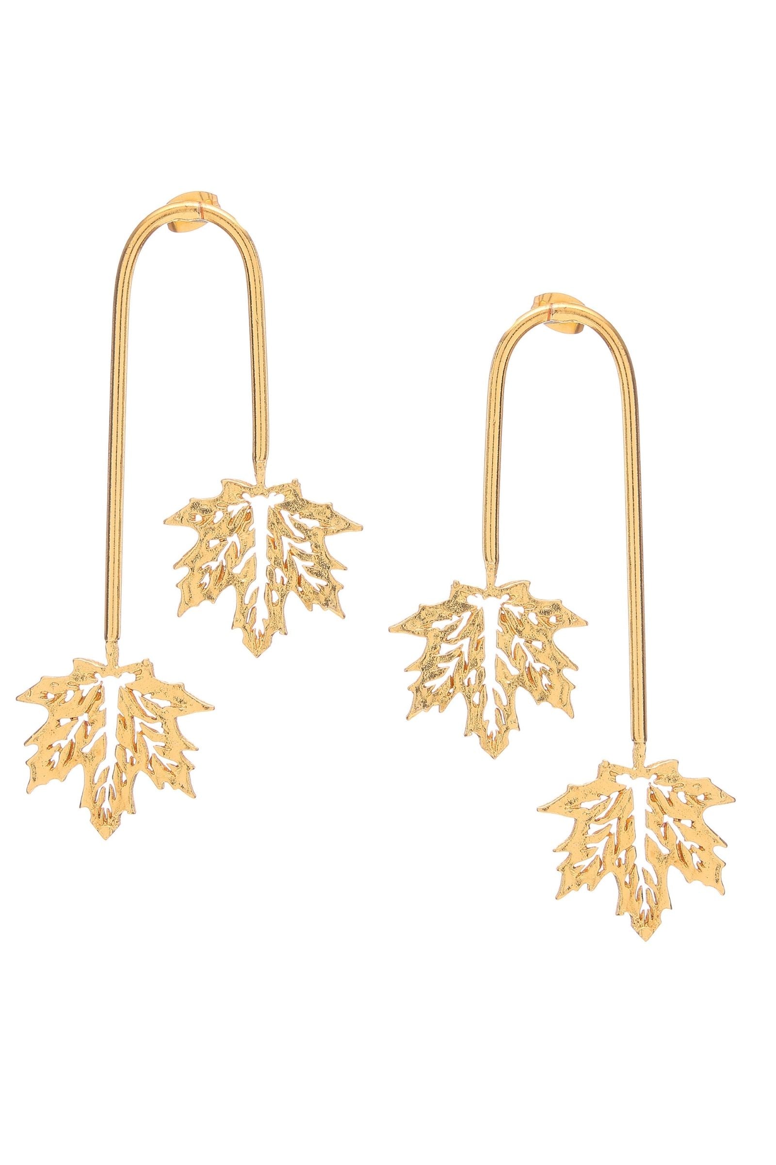 Leaf Cascade Long Earring