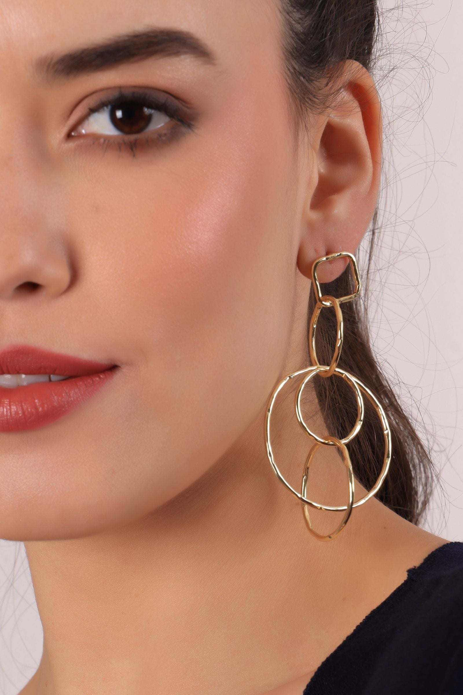 Mutiple Hoops Danglers Earring