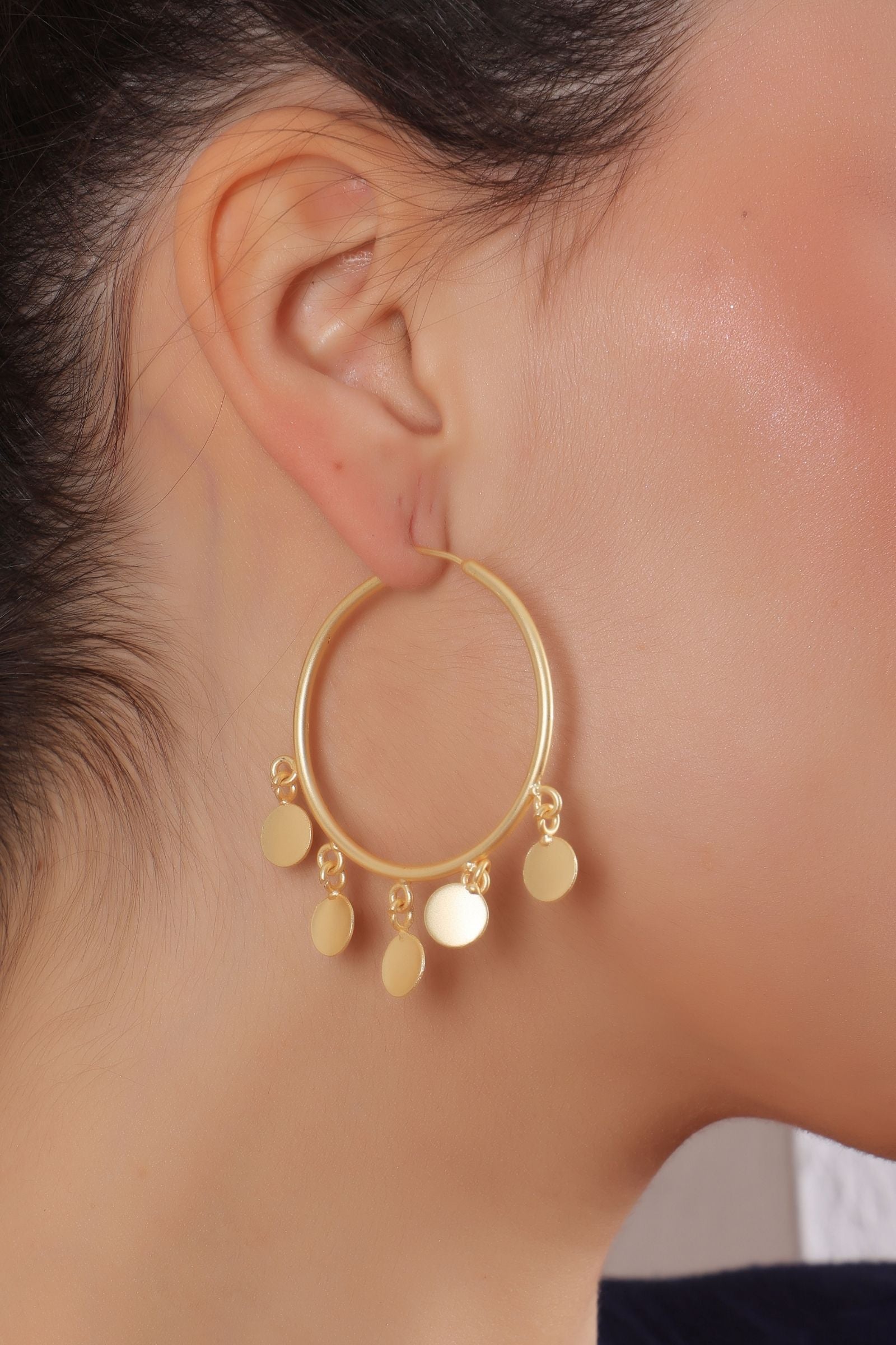 Gold Hoops with Small Hoops