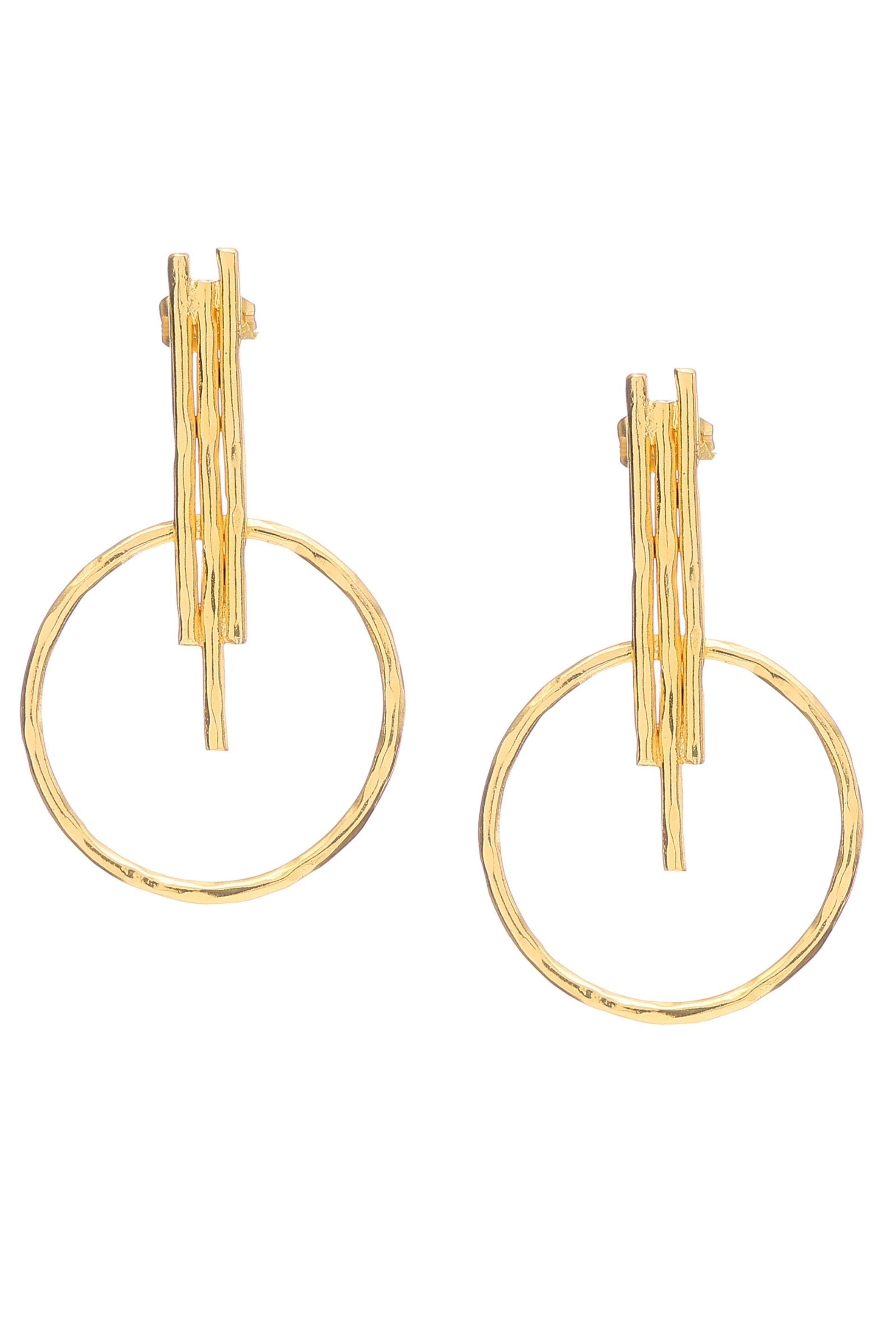 Golden Axis Earring