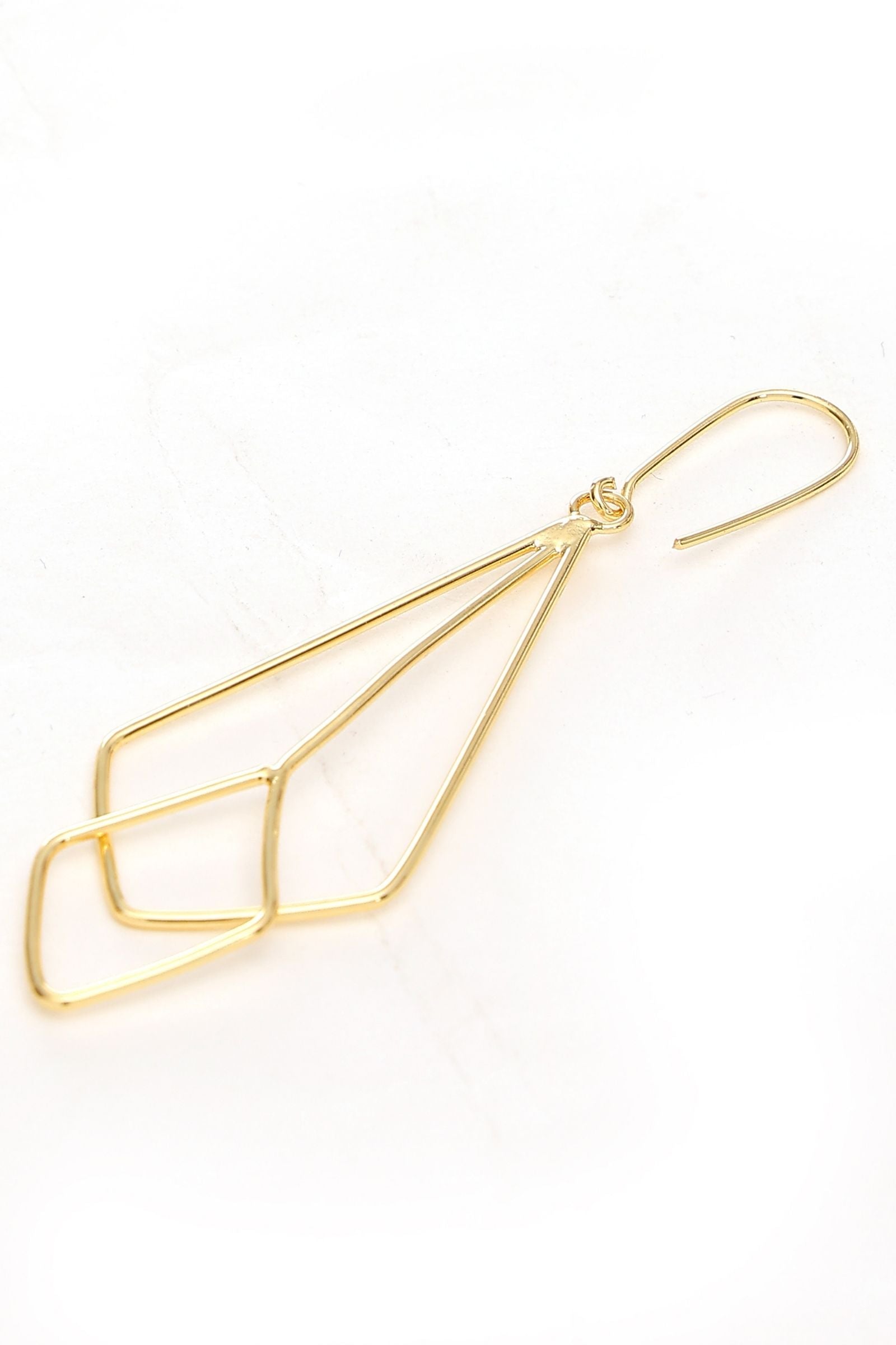 Gold Statement Edgy Danglers