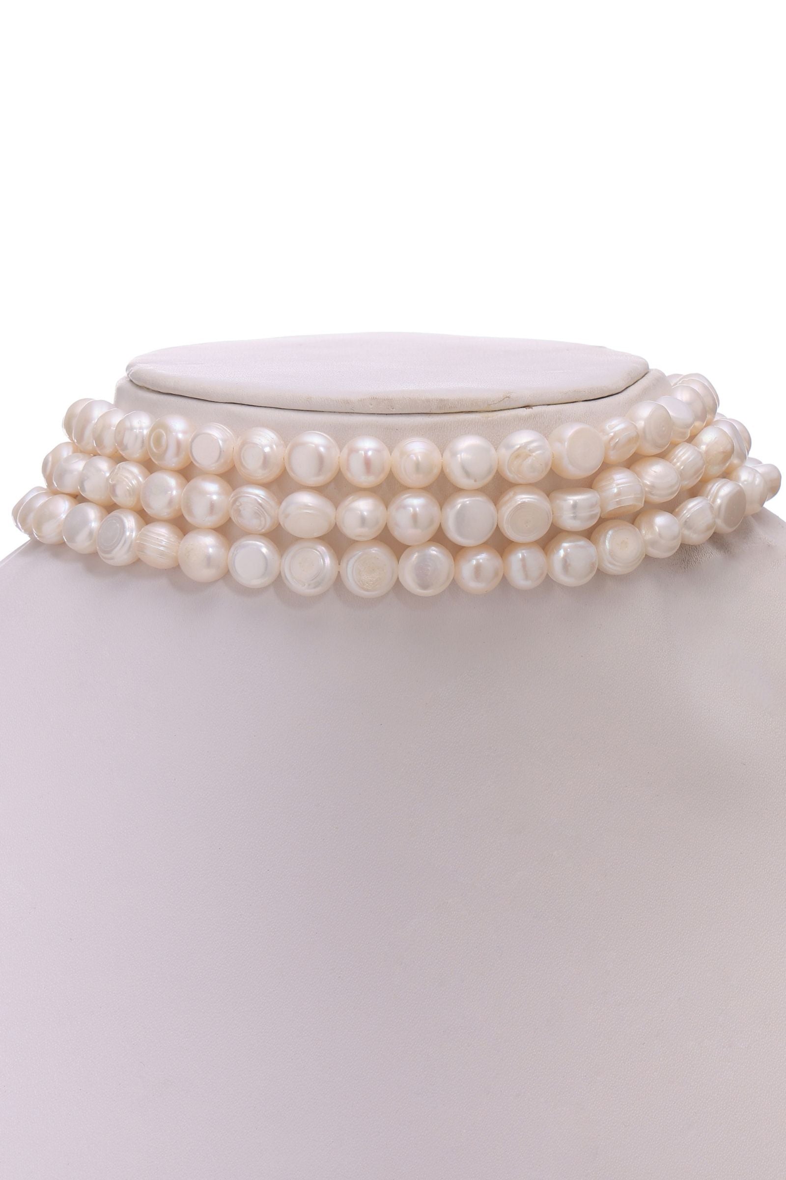 Natural White Classic Pearl Choker