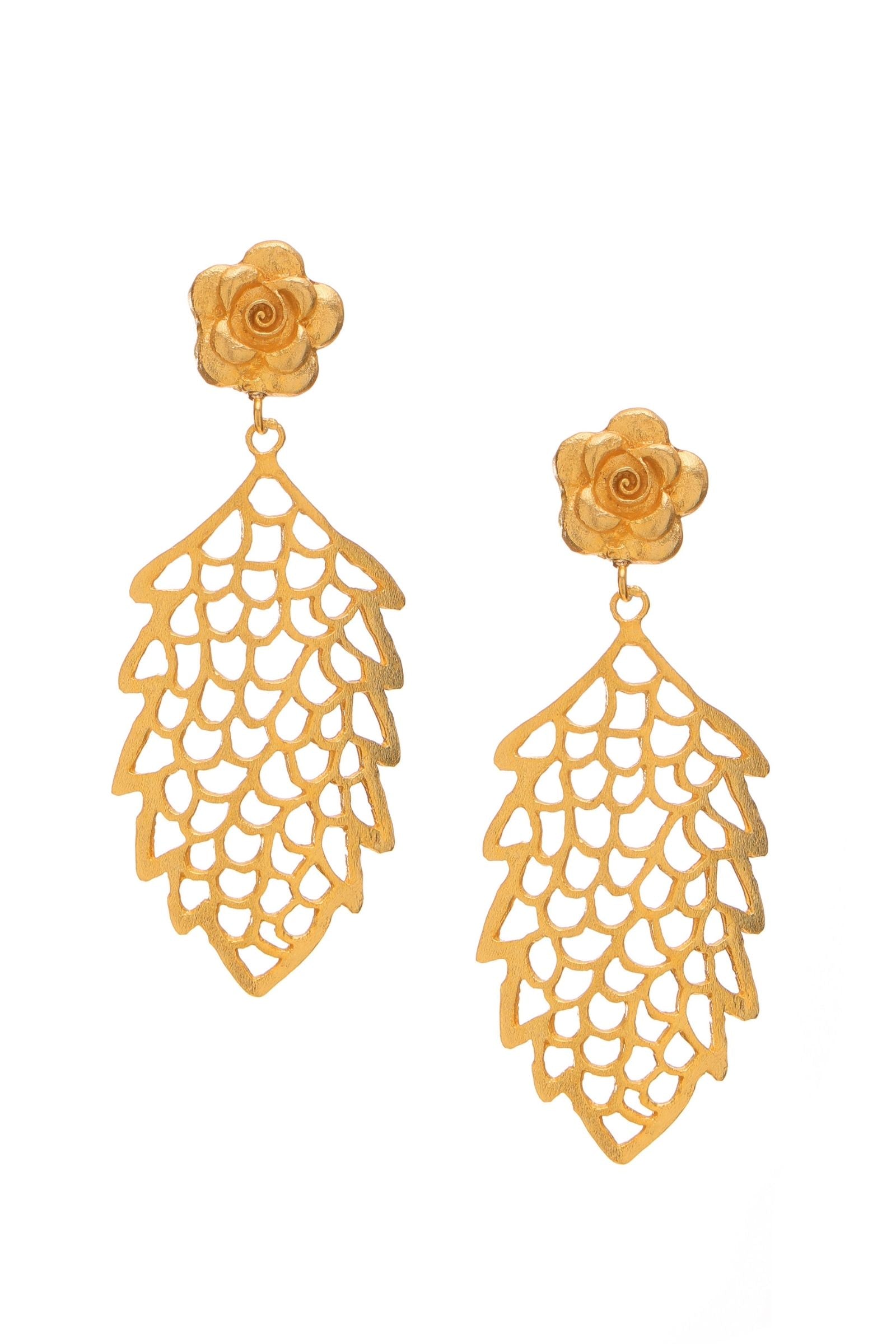 Gold Jaali Flower Set