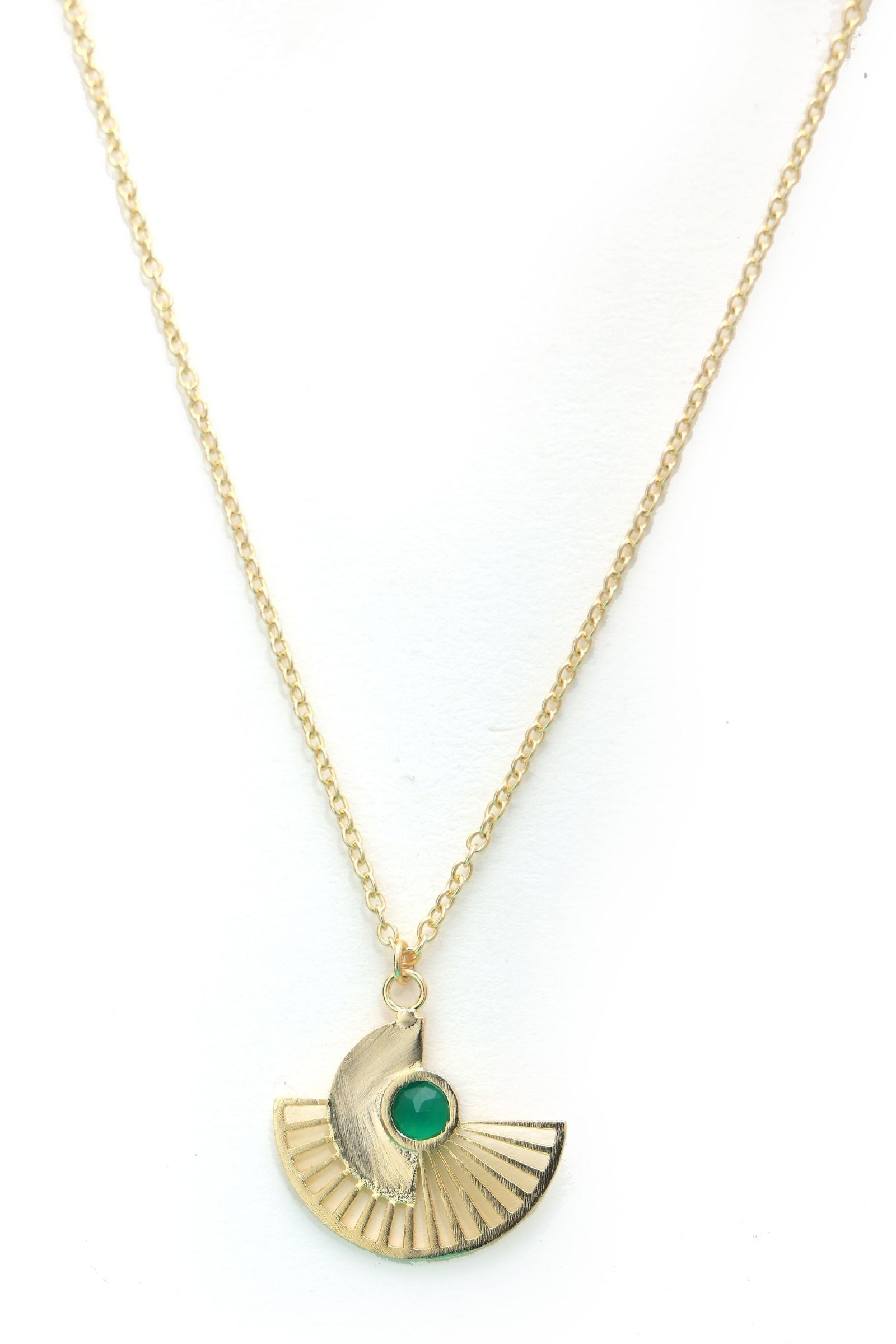 Green Onyx Egyptian Necklace Set