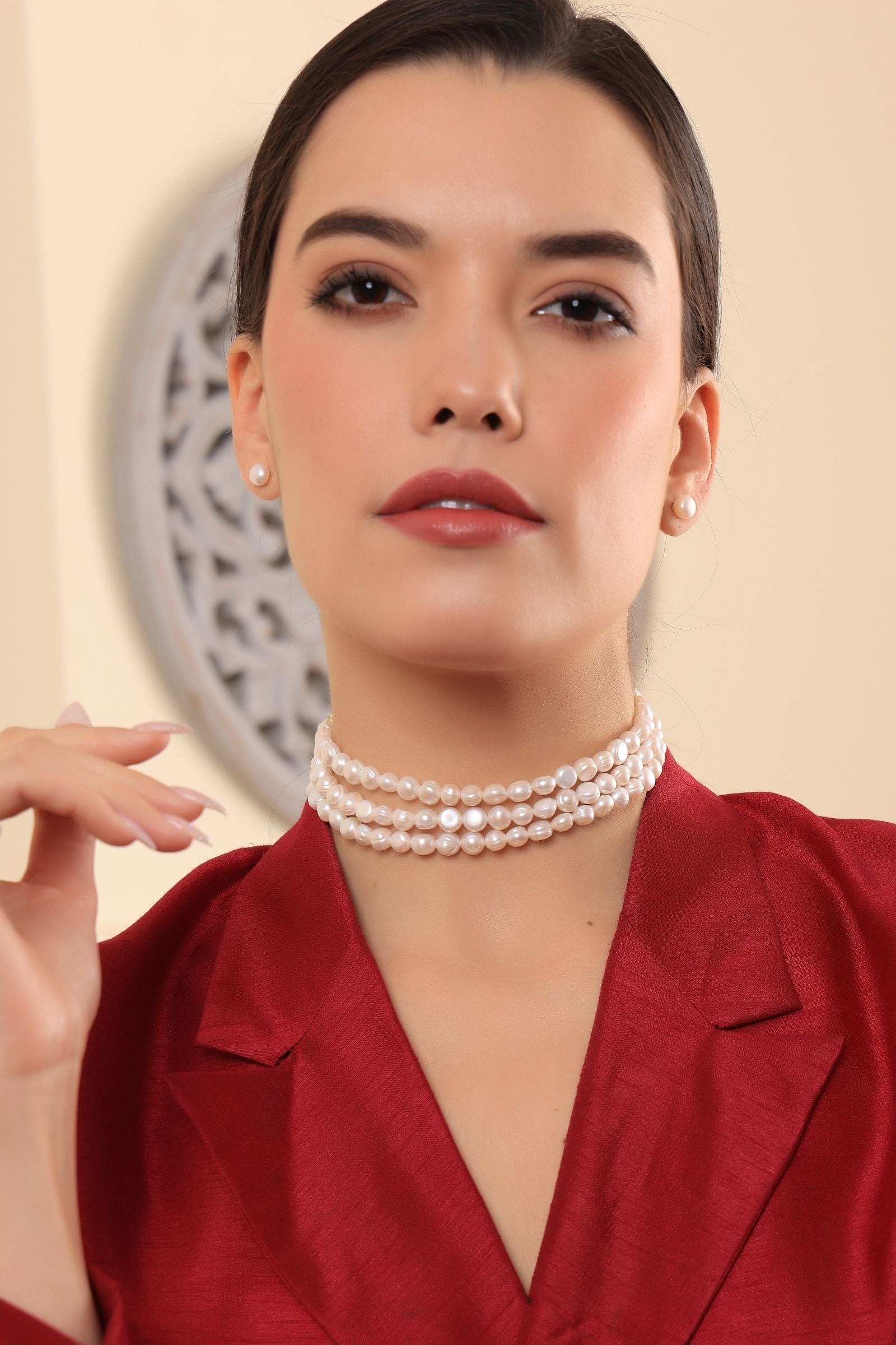 Classic Pearl Choker Set