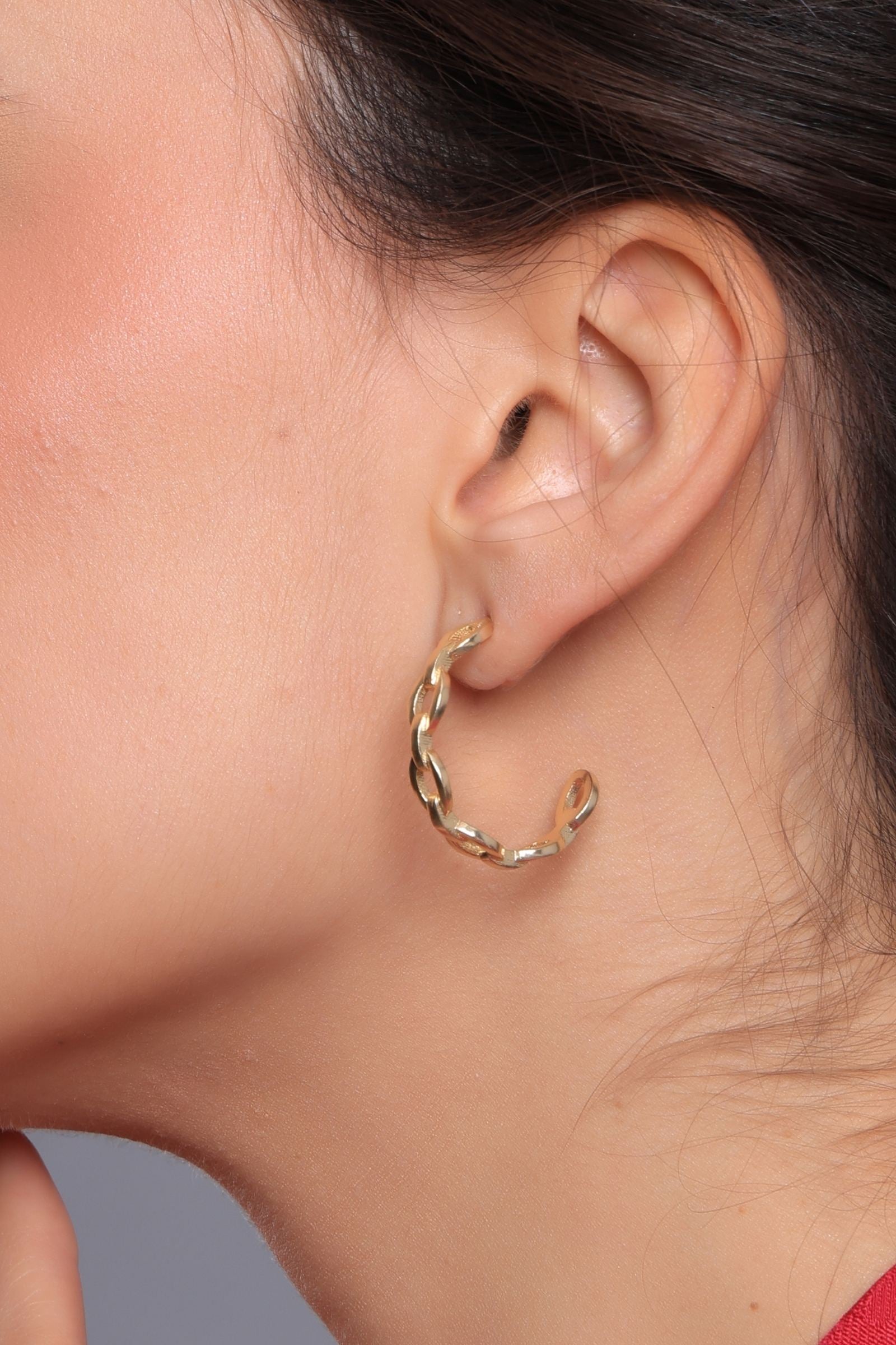 Nautical Rope Hoop Earrings