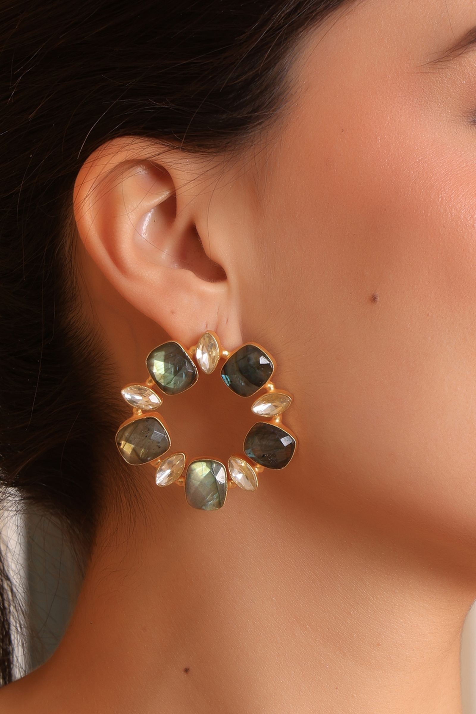 Labodarite Statement Hoops