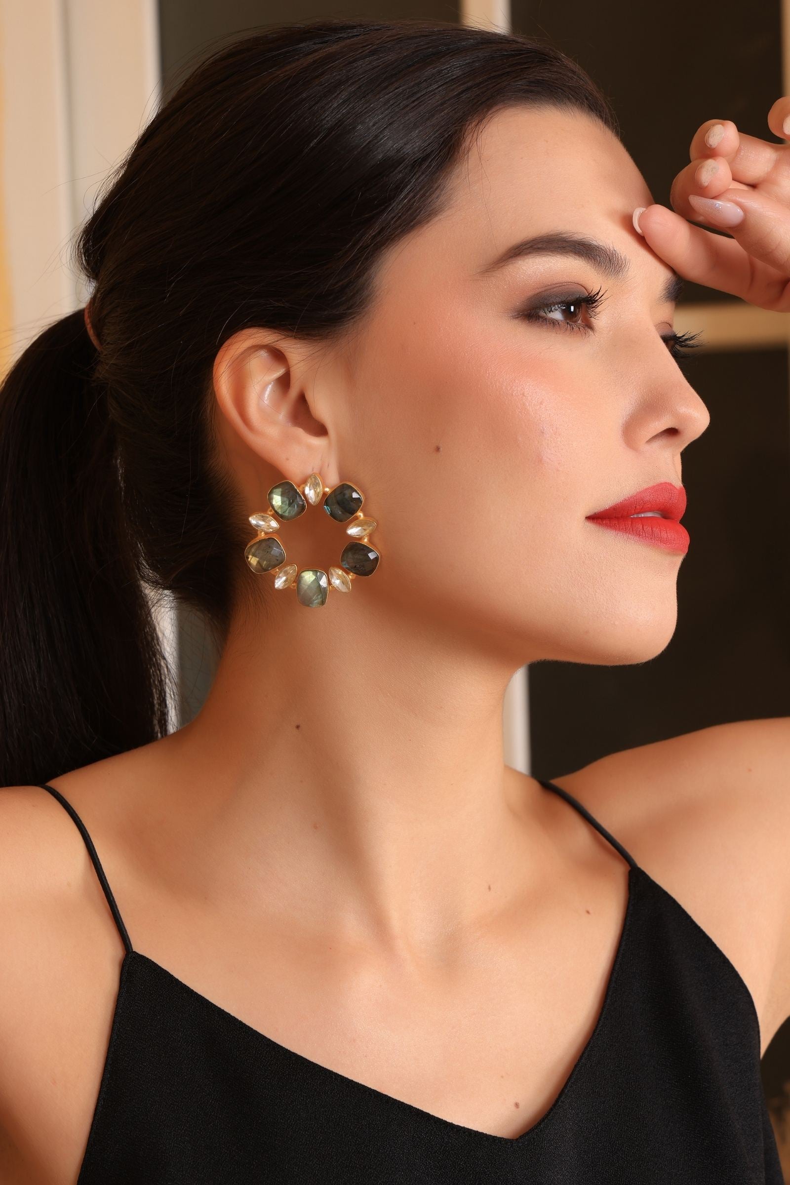 Labodarite Statement Hoops