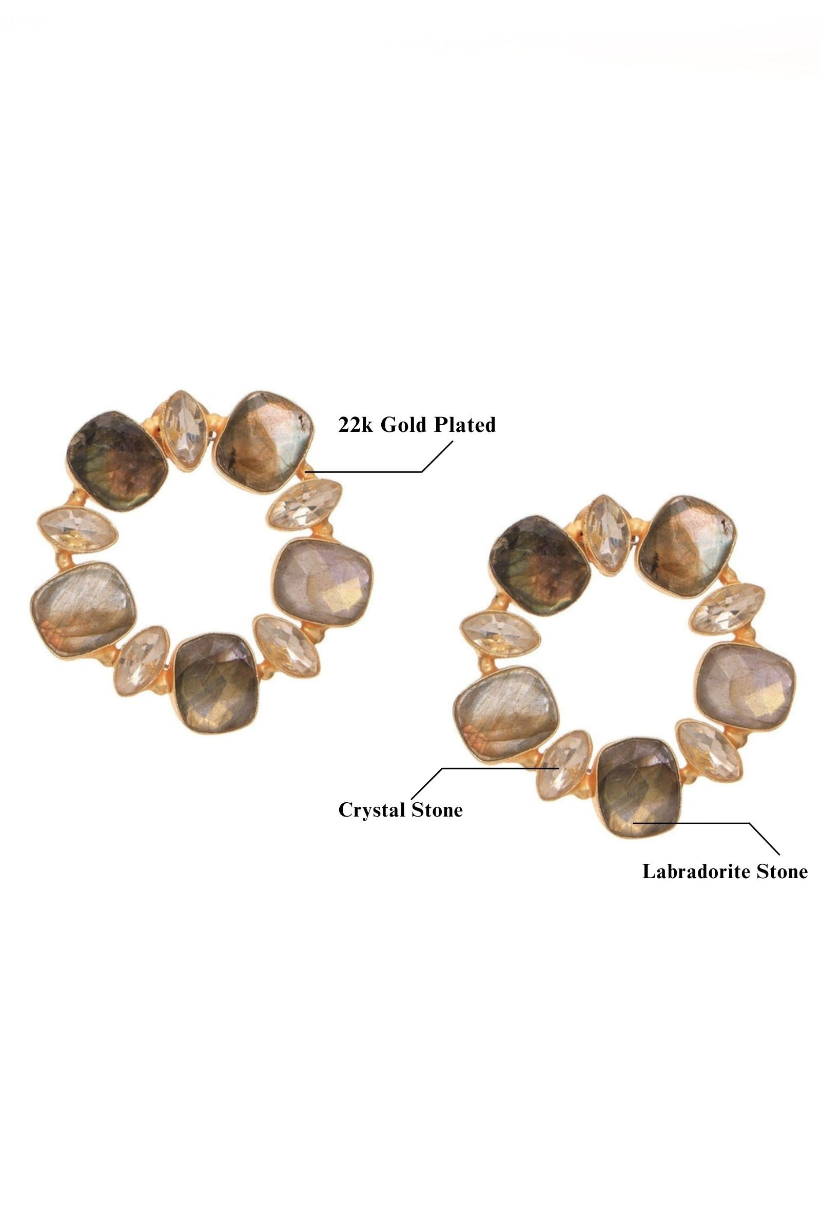 Labodarite Statement Hoops