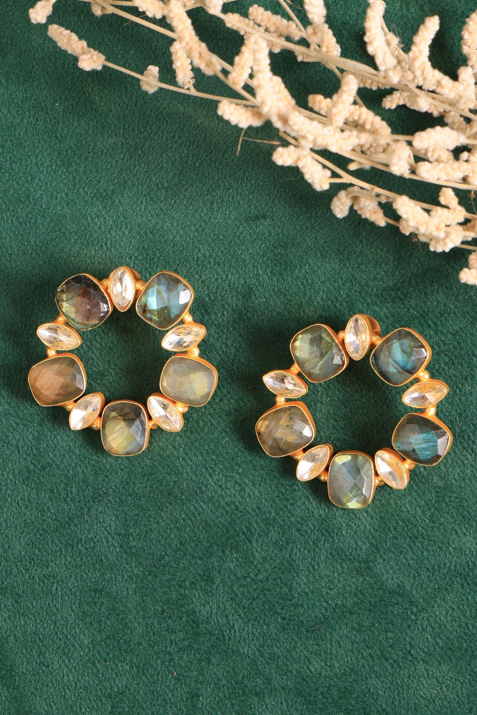 Labodarite Statement Hoops