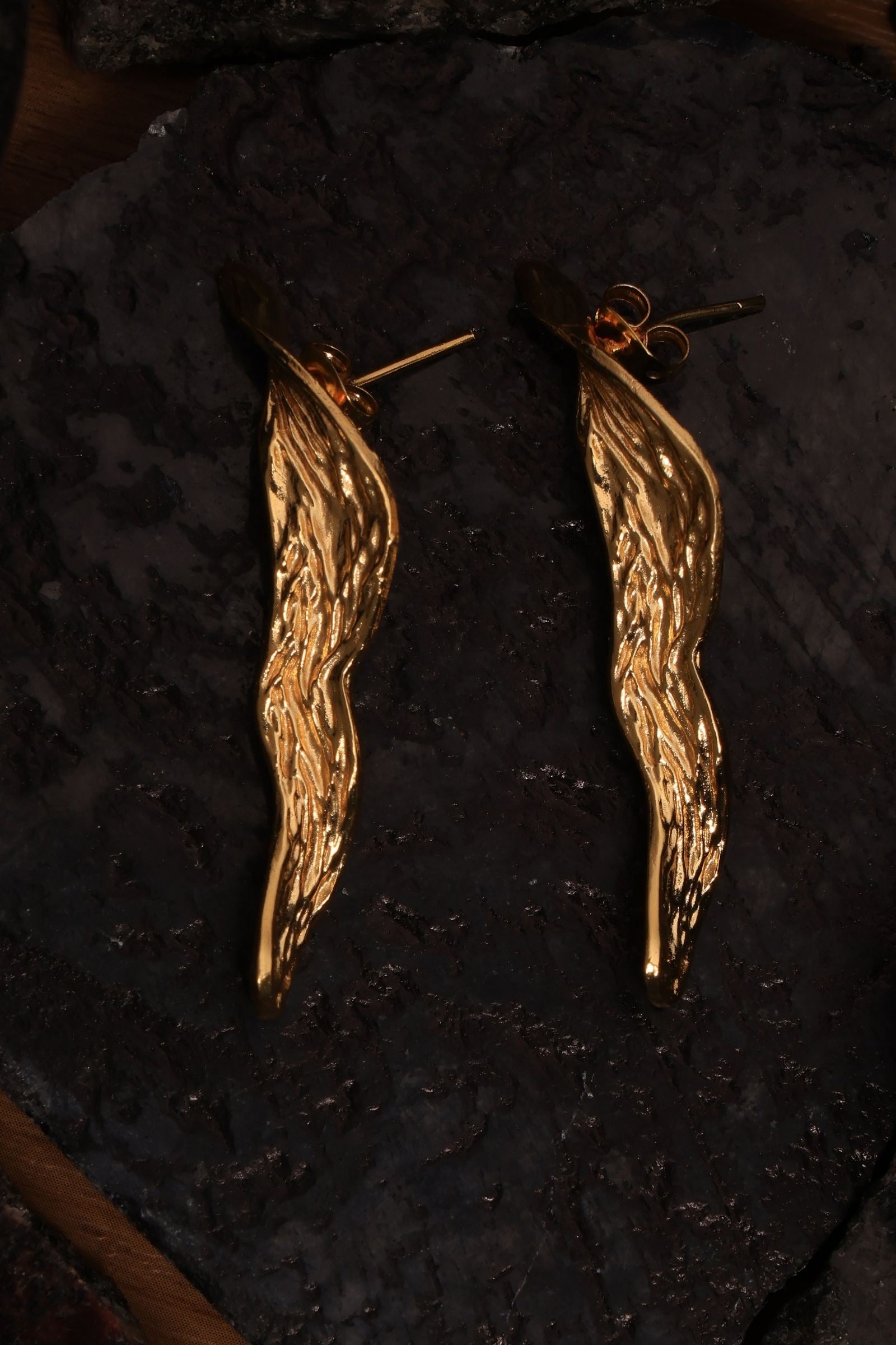 Artistic Gold Statement Earring