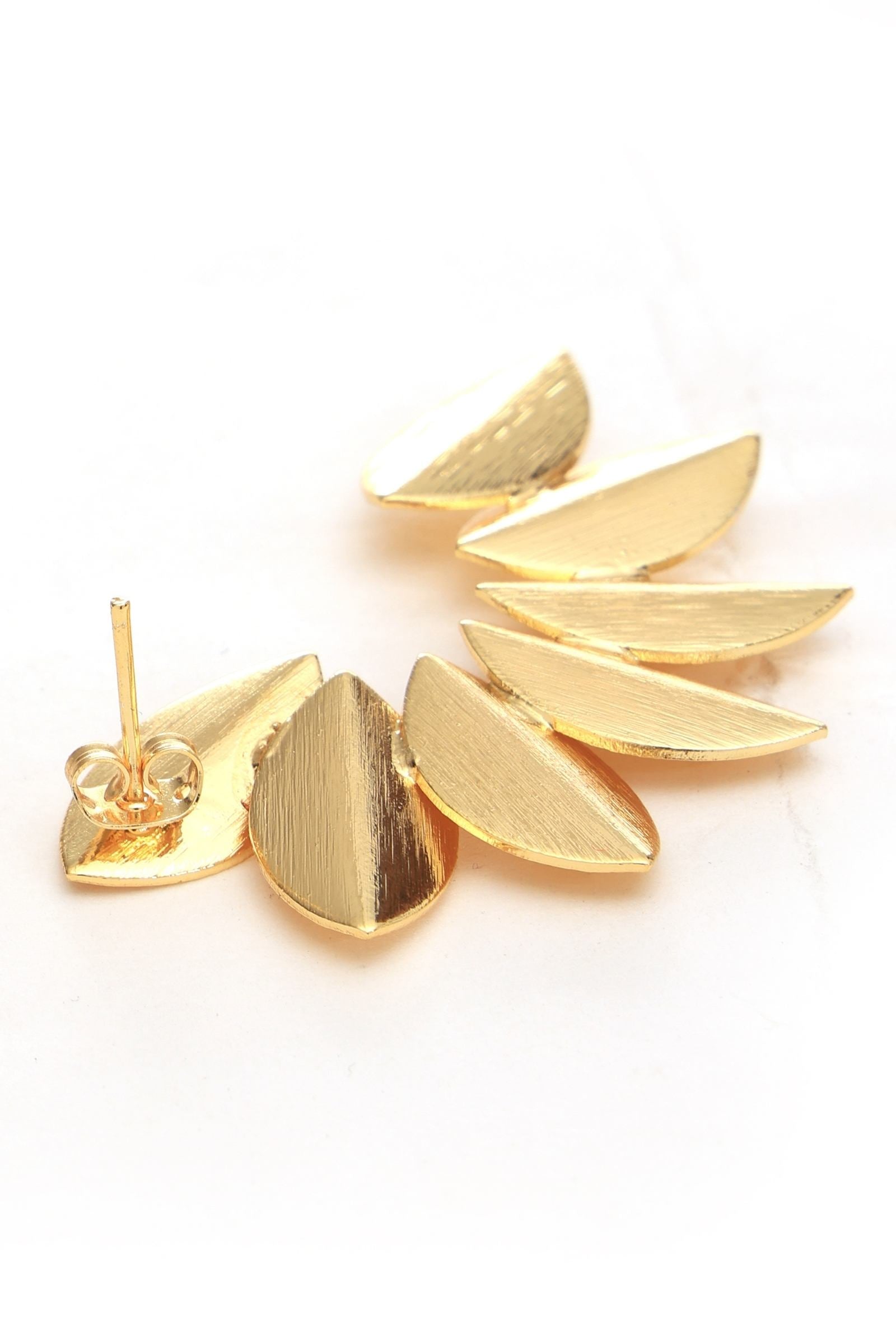 Gold Leaf Statement Earring