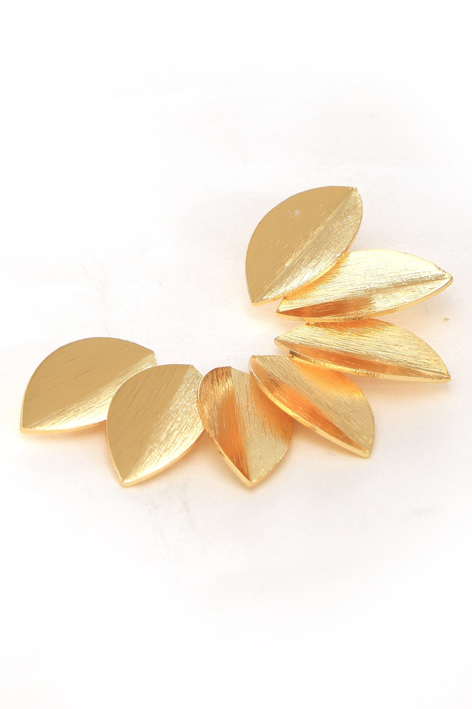 Gold Leaf Statement Earring